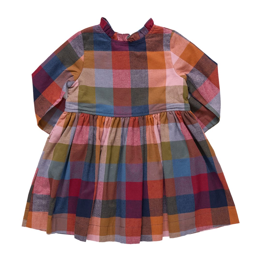 Girls Autumn Dress // Harvest Check