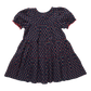Girls Elizabeth Dress // Navy Carnation