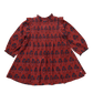 Girls Jaipur Dress // Red Autumn Strawflower