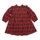 Girls Jaipur Dress // Red Autumn Strawflower