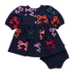 Baby Girls Brooke Dress Set // Multi Bow Applique