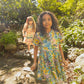 Girls Autumn Dress // Blue Large Stretch Floral