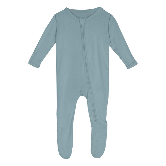 Stormy Sea Footie with 2 Way Zipper