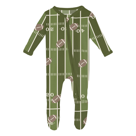 Football Footie with 2 Way Zipper