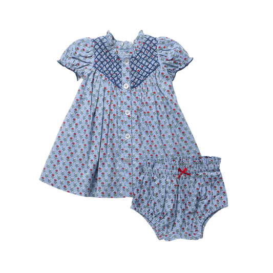 Lucia Dress // Light Blue Carnation