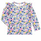 Fall Floral L/S Shirt Ruffle Sleeve