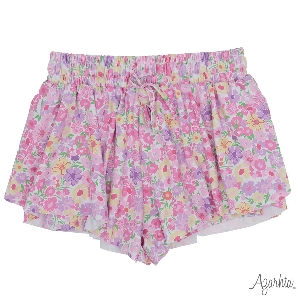 Fall Flowers Butterfly Short