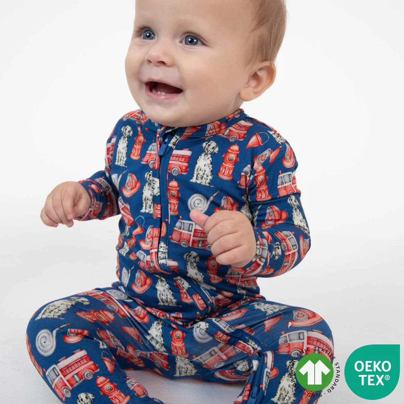 FIreman Zippered Footie