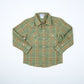 Deer Camp Plaid Pearl Snap Long Sleeve Flannel Shirt