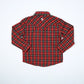 Holiday Plaid Pearl Snap Long Sleeve Flannel Shirt