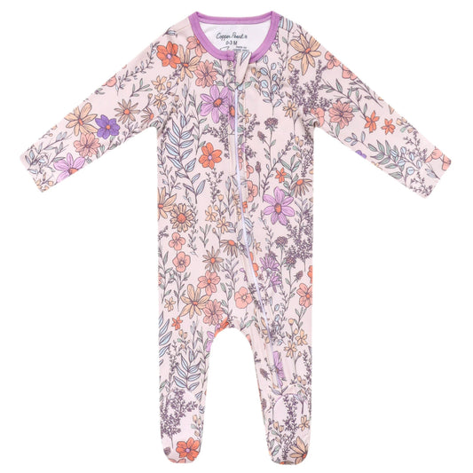Flora Zip-up Footie
