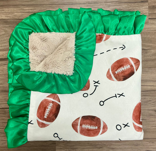 Football Minky Blanket