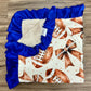 Bows & Football Minky Blanket