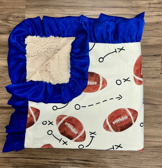 Football Minky Blanket