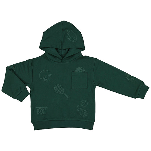Embossed Sweatshirt //  Navy -4450-86