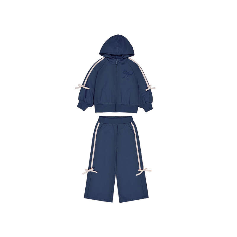 Wide Leg Track Suit // Navy 4814-70