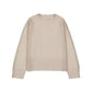 Champagne sweater with scalloped details
