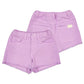 Lilac Purple Jean shorts with pockets