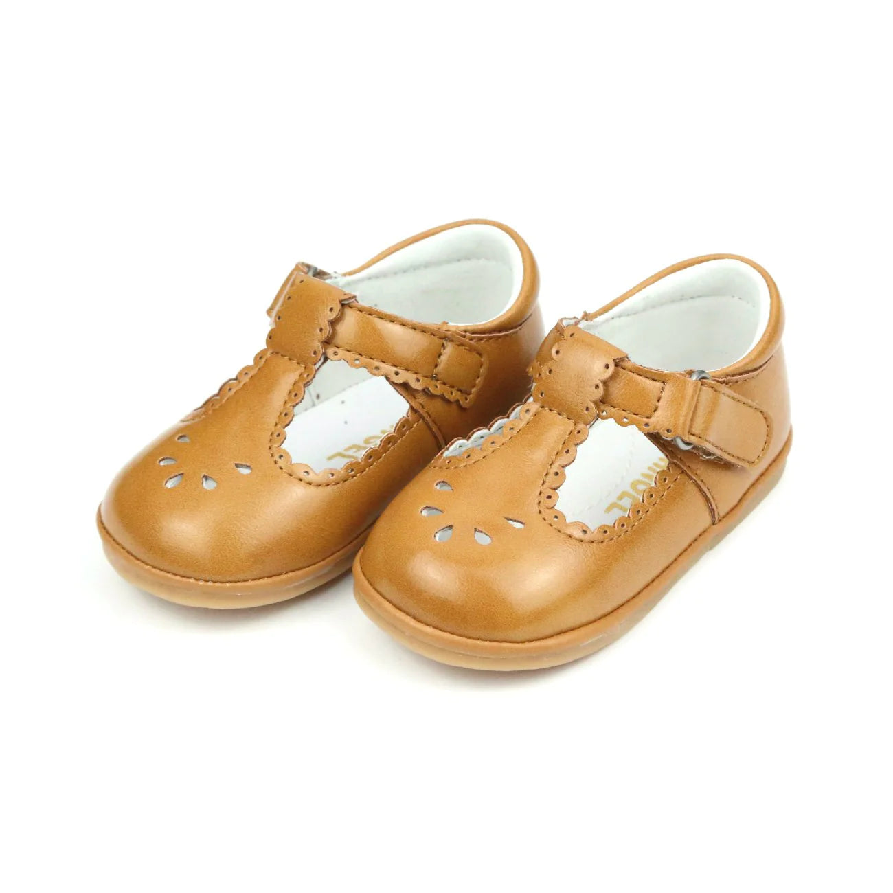 Dottie Scalloped T-Strap Mary Jane (Baby) // Mustard