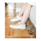 Chloe Scalloped Mary Jane // White