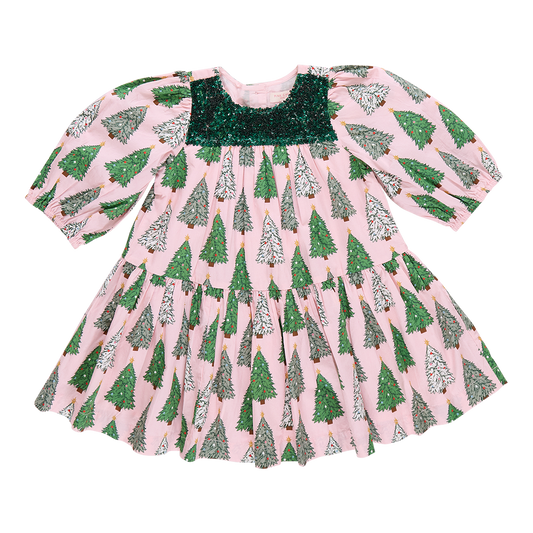 Fiona Dress // Pink Trees