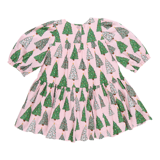 Fiona Dress // Pink Trees