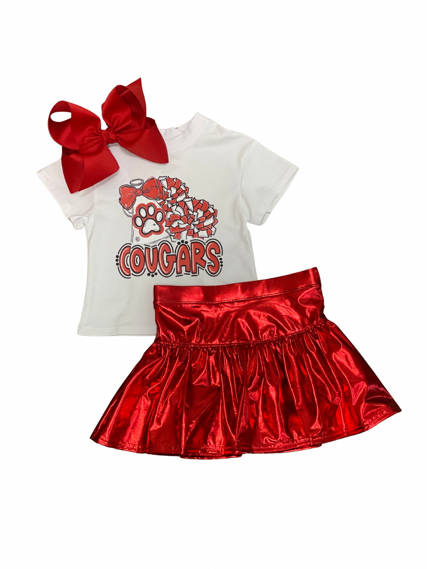 Cougar Pom-Pom Boxy Tee