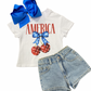 America // Cherry Graphic Boxy Tee