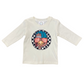 Long-sleeve shirt with a colorful Turkey graphic on a white background