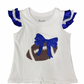 Sequin Football Shimmer Ruffle Sleeve