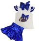 Sequin Football Shimmer Ruffle Sleeve