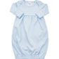 Baby Blue Gown with White Trim