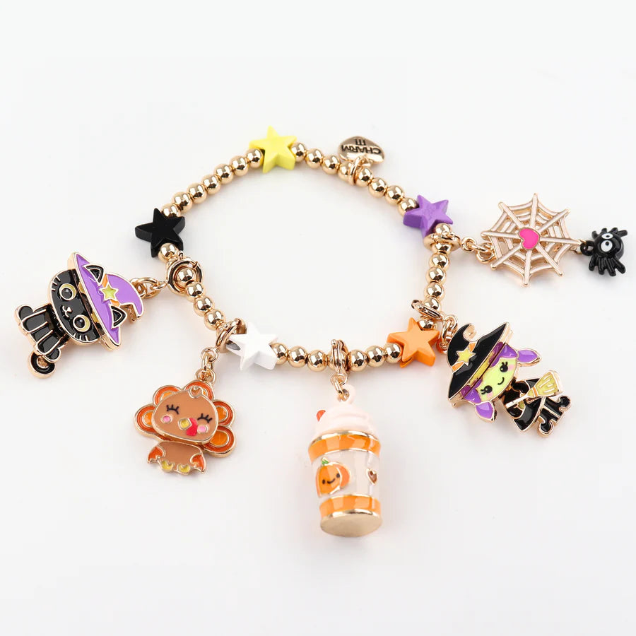 Gold Halloween Stretch Bracelet