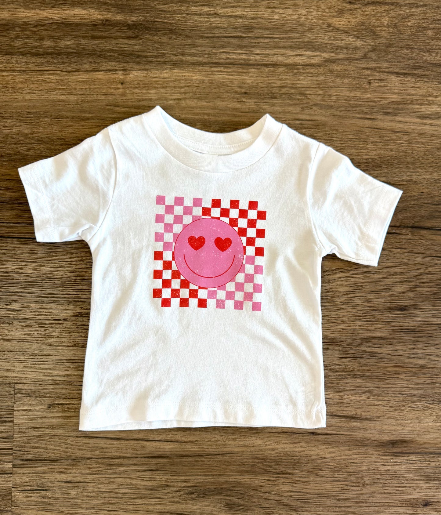 Pink and Red Smiley Face