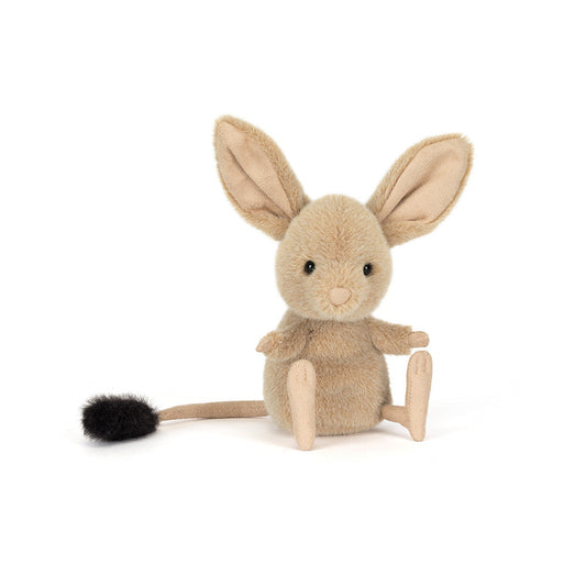 Jerboa Plush toy mouse with a black tail 