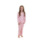 children's pink candy cane pajamas 