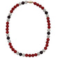 Disco Crystal Necklace // Red & Black