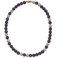Disco Crystal Necklace // Purple & White