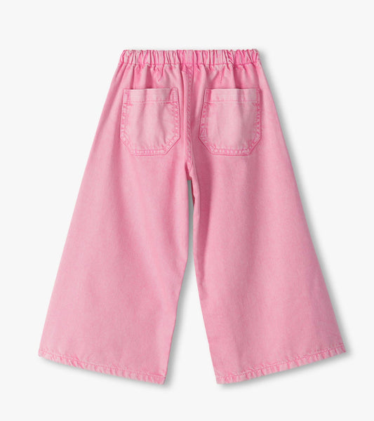 Flamingo Pink Wide Leg Jeans