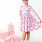 Jingle Bows L/S Pocket Twirl Dress
