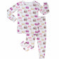 Children's pajama set with handbag pattern