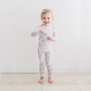 Print Long Sleeve Pajama Set // Natural Bubbles
