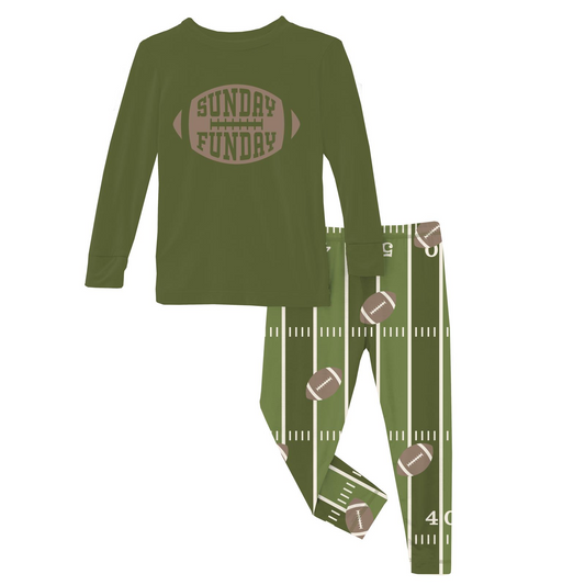 Football Long Sleeve Pjs