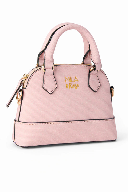 Light Pink Shimmer Crossbody Purse