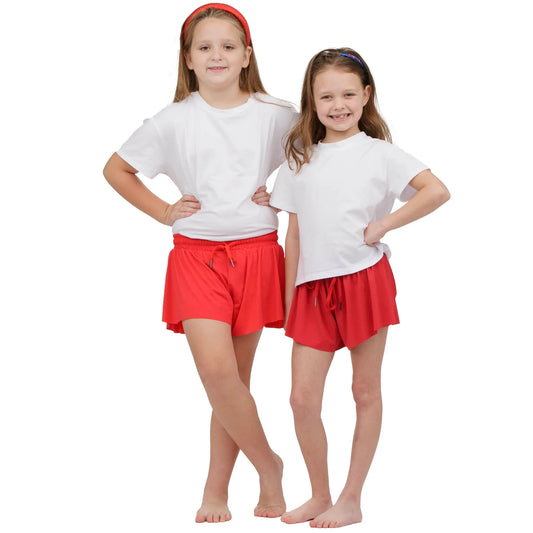Solid Butterfly Short // Red
