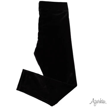 Velvet Leggings in black