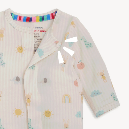 Lullaby Sky Pink Modal Magnetic Convertible Coverall