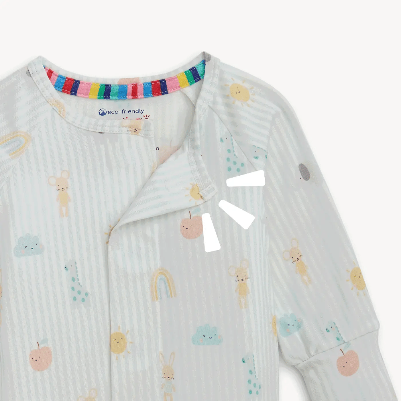 Lullaby Sky Blue Modal Magnetic Convertible Coverall