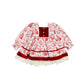 Baby christmas dress with red details