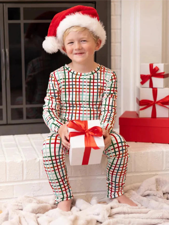 Plaid Pine Pajama Set